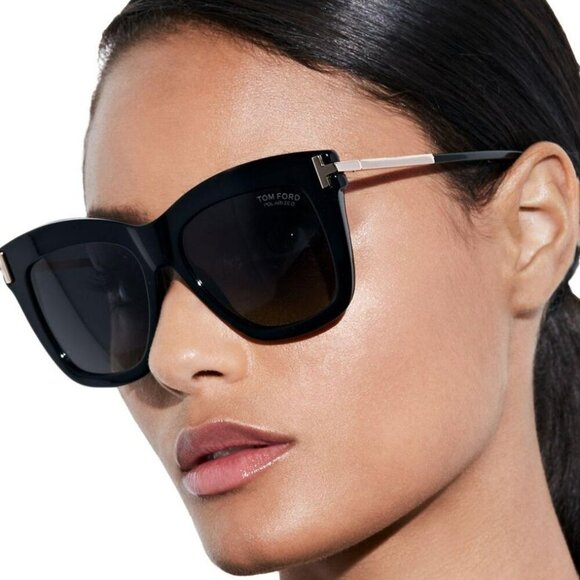Tom Ford Women Black Smoke Butterfly BRAND NEW Sunglasses DASHA FT0822/S 01B main image 5